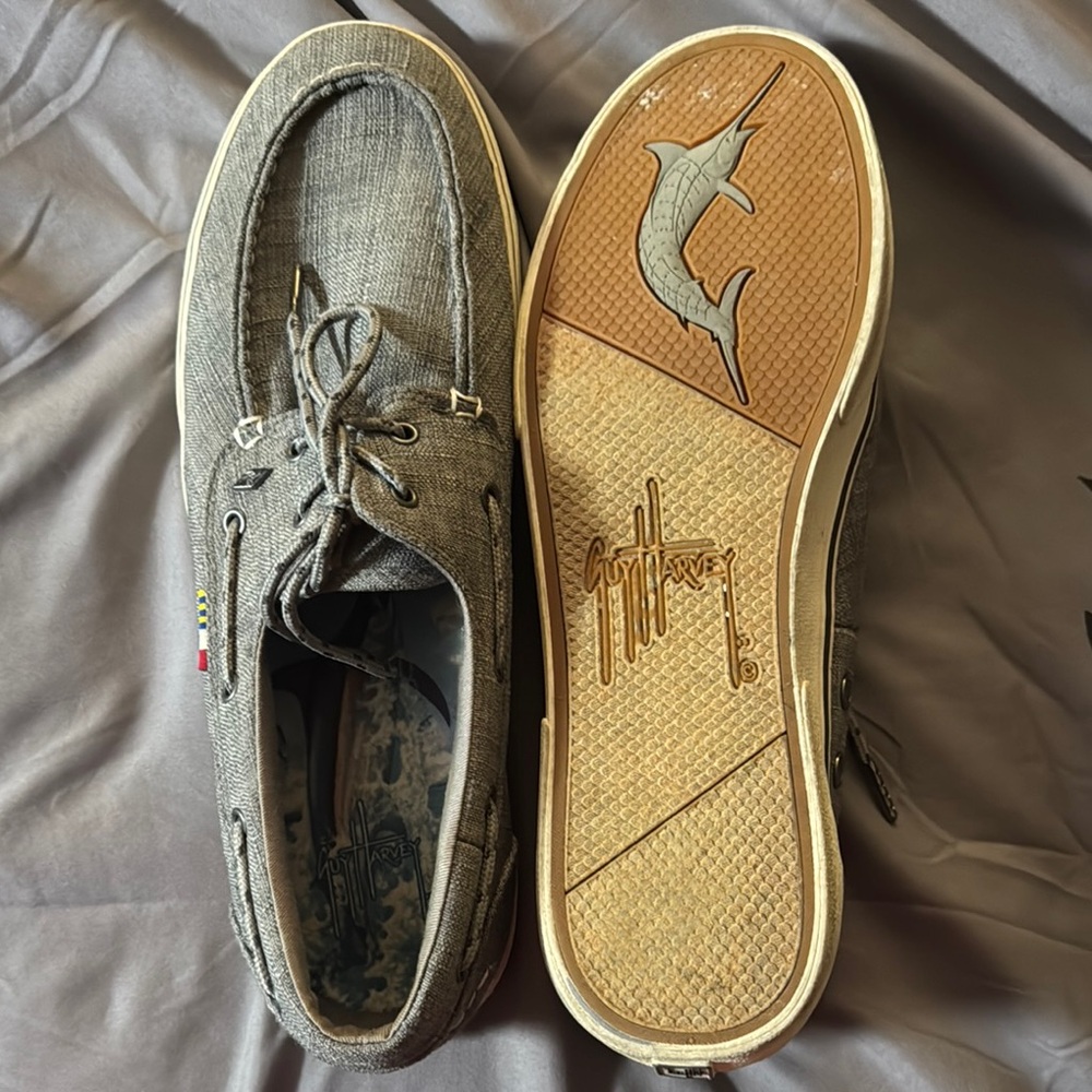 Guy Harvey Gray Men's Boat Shoes
